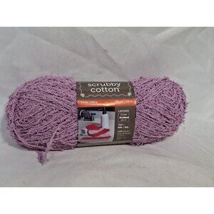 Red Heart Scrubby Cotton  yarn (for dishcloths), Lavender Purple, 145 yds